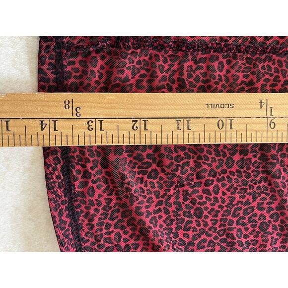 Torrid Womens Size 3 High Low Burgundy Animal Print Sleeveless Stretch Dress - Picture 12 of 12